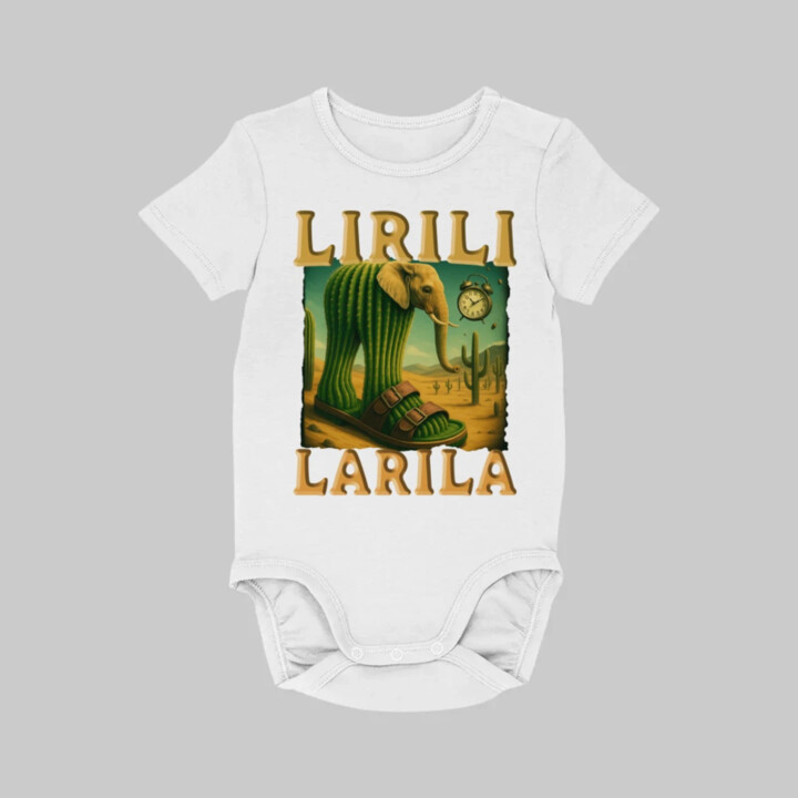 Lirili larila - Italian brainrot - dětské body s potiskem