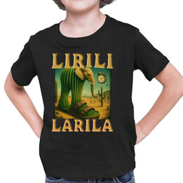 Lirili larila - Italian brainrot - dětské tričko s potiskem