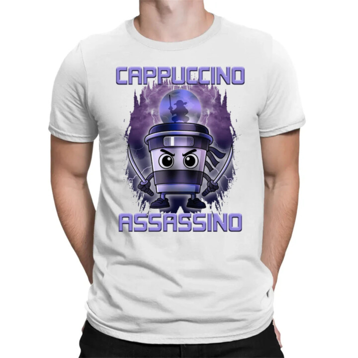 Cappuccino Assassino - Italian Brainrot - pánské tričko s potiskem