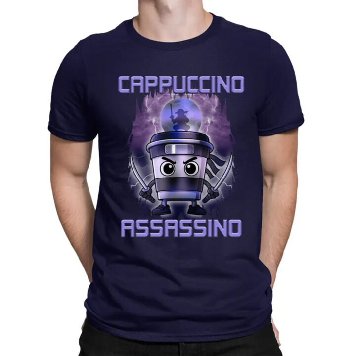 Cappuccino Assassino - Italian Brainrot - pánské tričko s potiskem