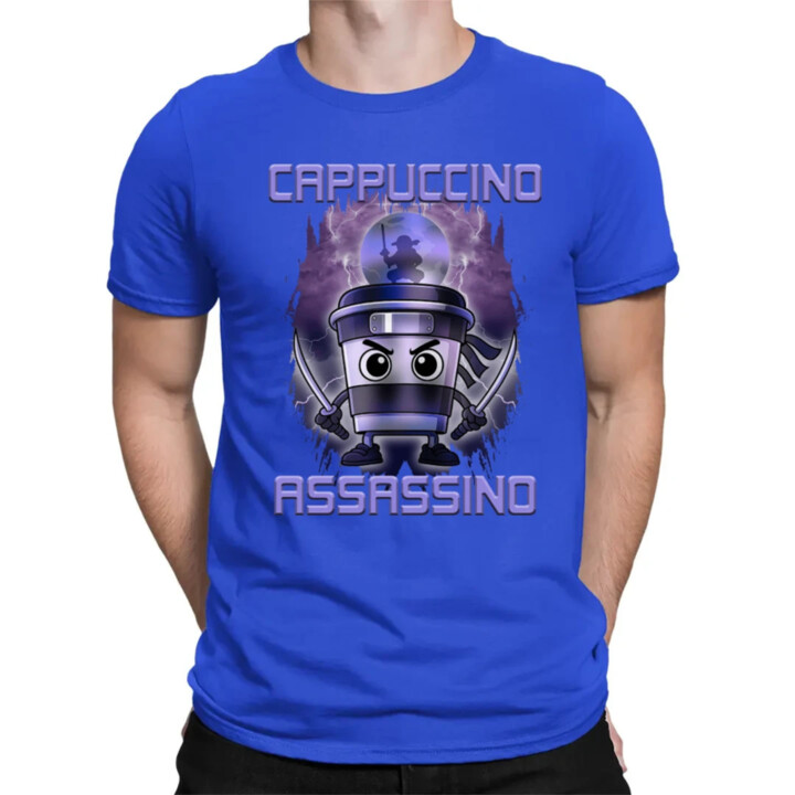 Cappuccino Assassino - Italian Brainrot - pánské tričko s potiskem