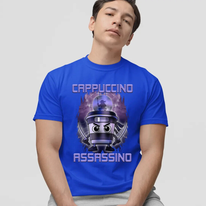 Cappuccino Assassino - Italian Brainrot - pánské tričko s potiskem