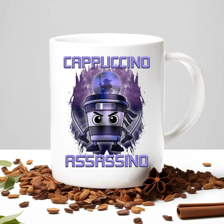 Cappuccino Assassino - Italian Brainrot - hrnek s potiskem