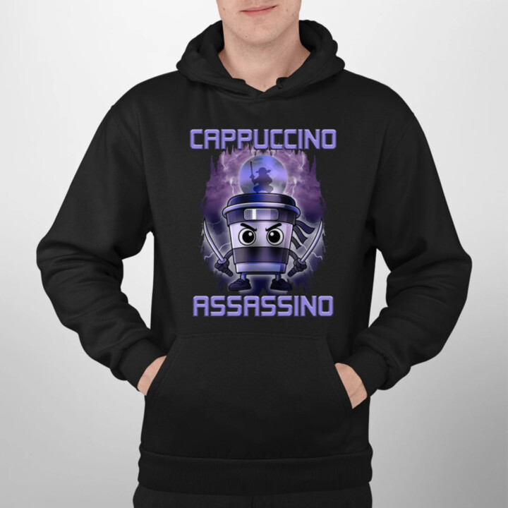 Cappuccino Assassino - Italian Brainrot - pánská mikina s potiskem