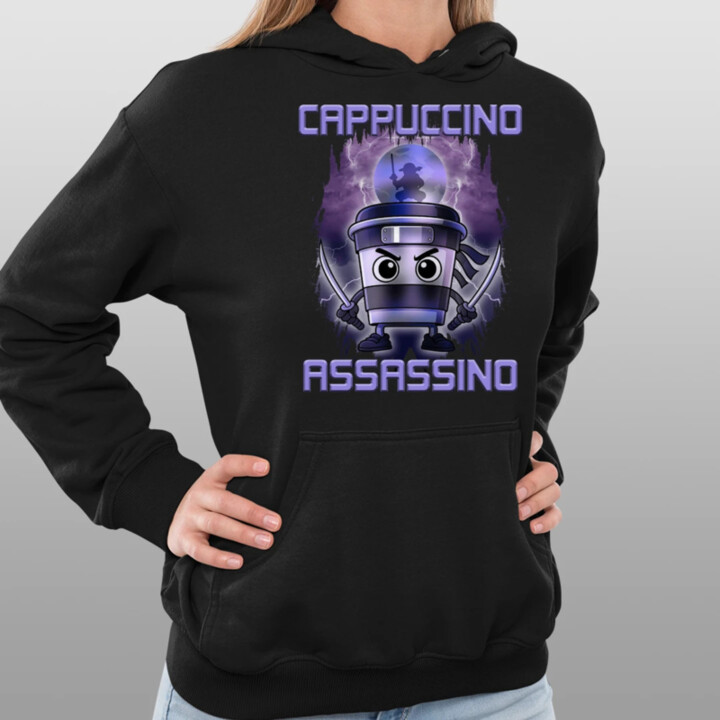 Cappuccino Assassino - Italian Brainrot - dámská mikina s potiskem