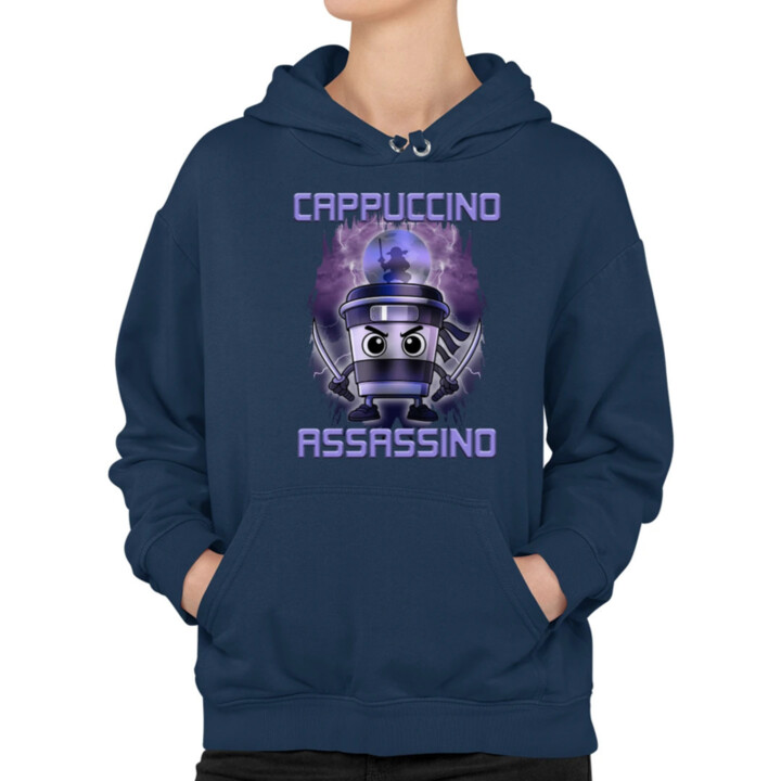 Cappuccino Assassino - Italian Brainrot - dámská mikina s potiskem