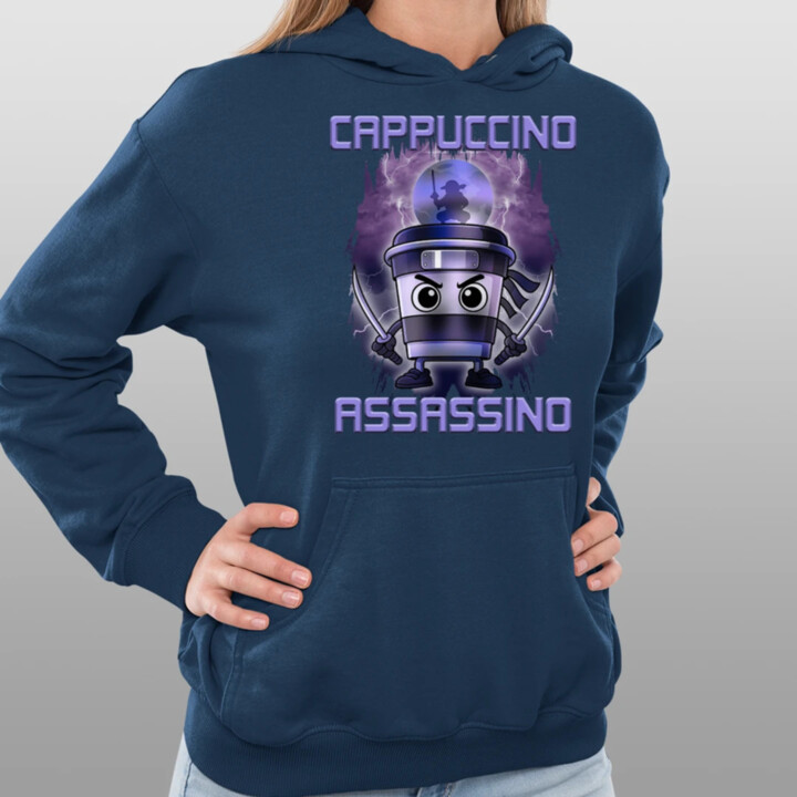 Cappuccino Assassino - Italian Brainrot - dámská mikina s potiskem