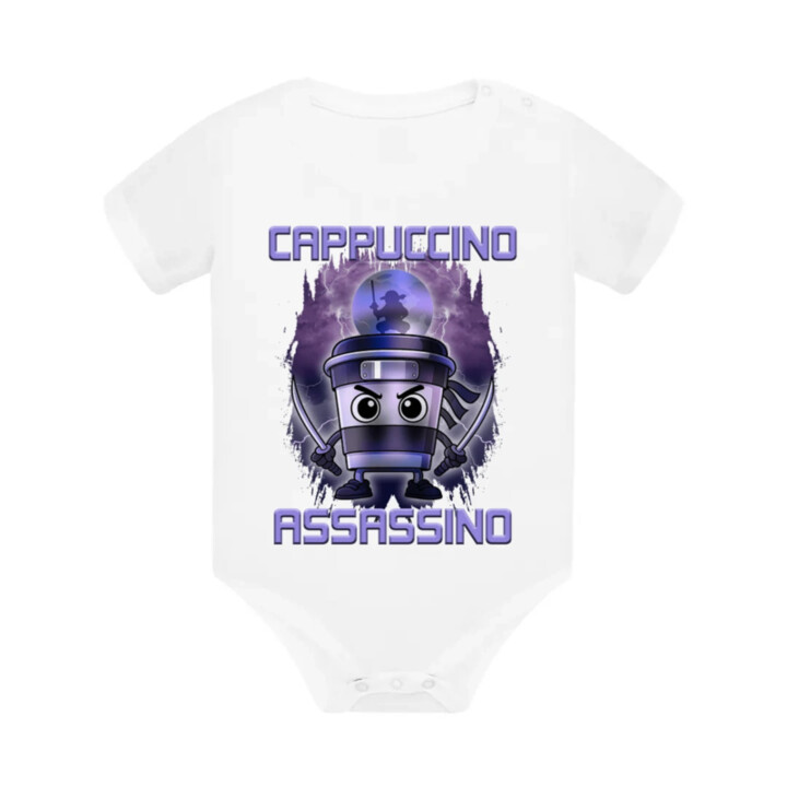 Cappuccino Assassino - Italian Brainrot - dětské body s potiskem