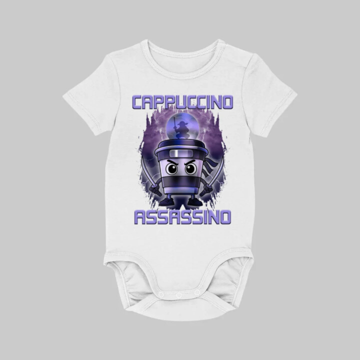 Cappuccino Assassino - Italian Brainrot - dětské body s potiskem
