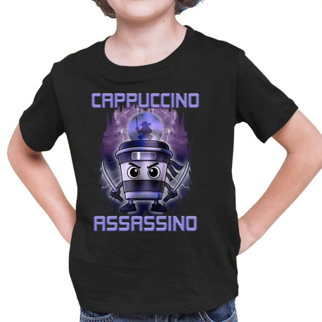 Cappuccino Assassino - Italian Brainrot - dětské tričko s potiskem