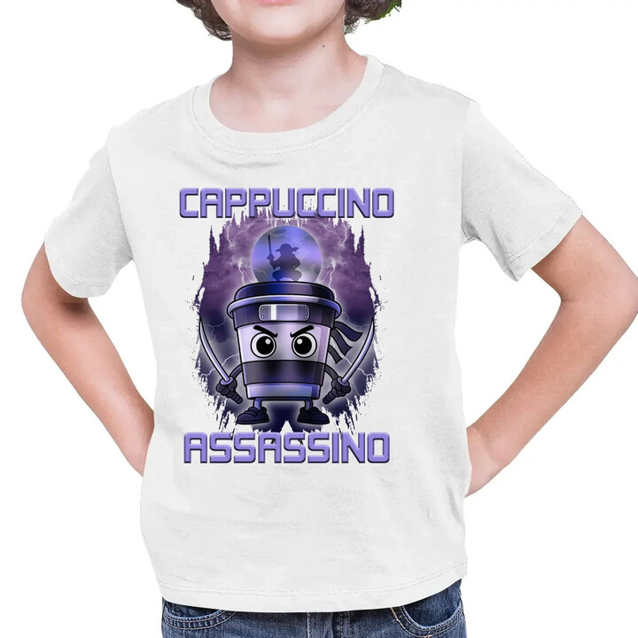 Cappuccino Assassino - Italian Brainrot - dětské tričko s potiskem
