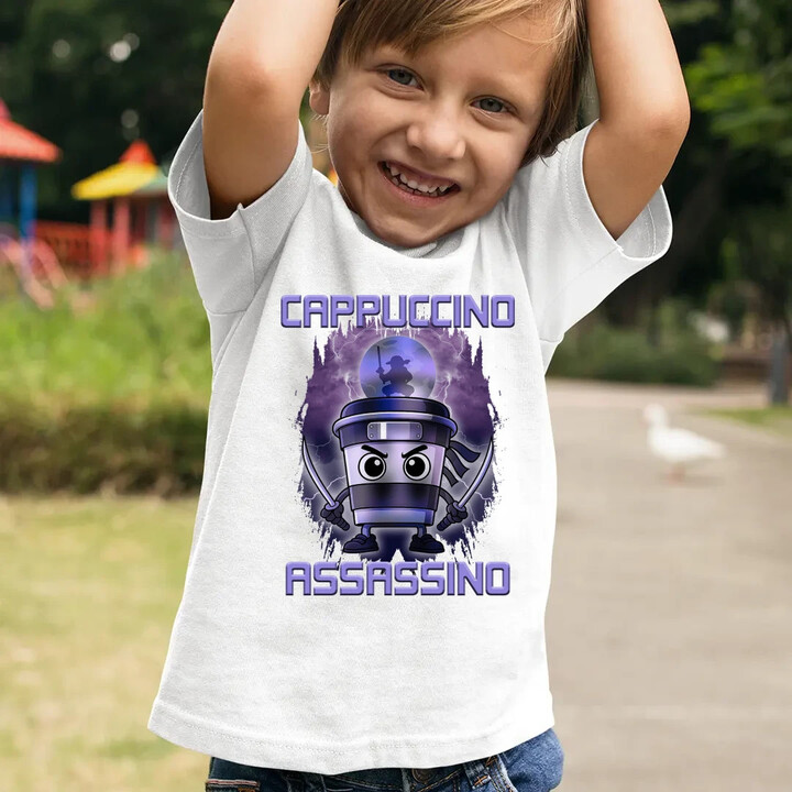 Cappuccino Assassino - Italian Brainrot - dětské tričko s potiskem