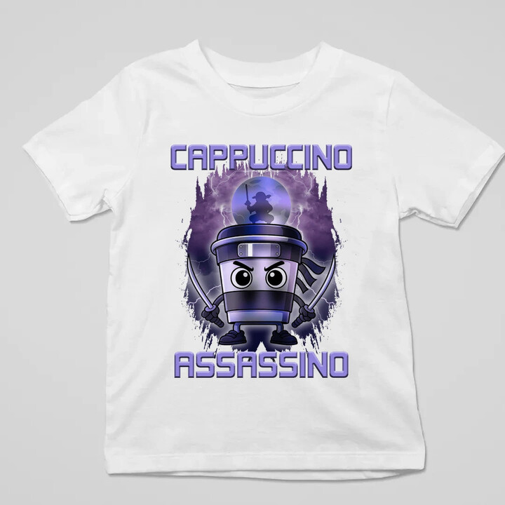 Cappuccino Assassino - Italian Brainrot - dětské tričko s potiskem