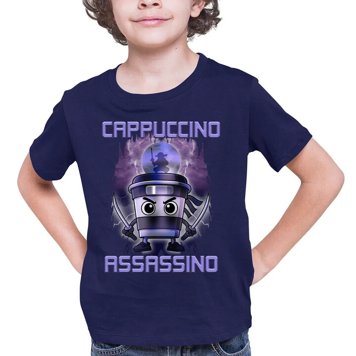Cappuccino Assassino - Italian Brainrot - dětské tričko s potiskem