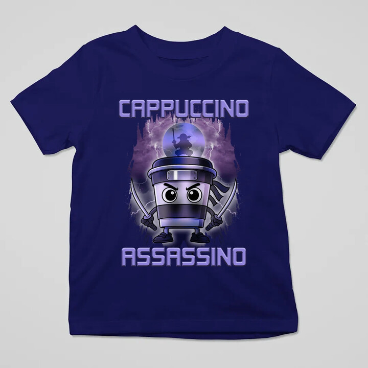 Cappuccino Assassino - Italian Brainrot - dětské tričko s potiskem