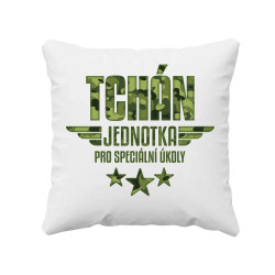 Tchán - jednotka na speciální úkoly - polštář s potiskem