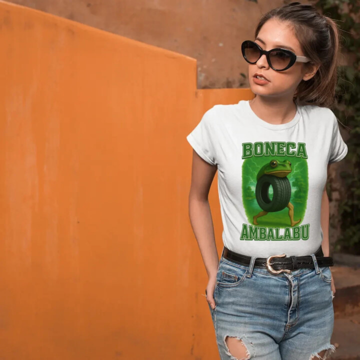 Boneca ambalabu - Italian brainrot  - dámské tričko s potiskem