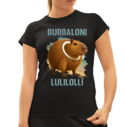 Burbaloni Lulilolli - Italian Brainrot - kapybara v kokosu - dámské tričko s potiskem