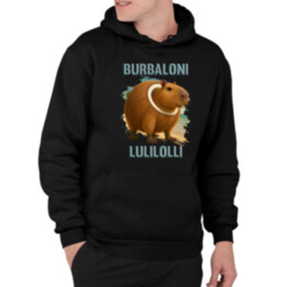 Burbaloni Lulilolli - Italian Brainrot - kapybara v kokosu - pánská mikina s potiskem