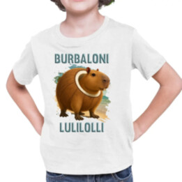 Burbaloni Lulilolli - Italian Brainrot - kapybara v kokosu - dětské tričko s potiskem