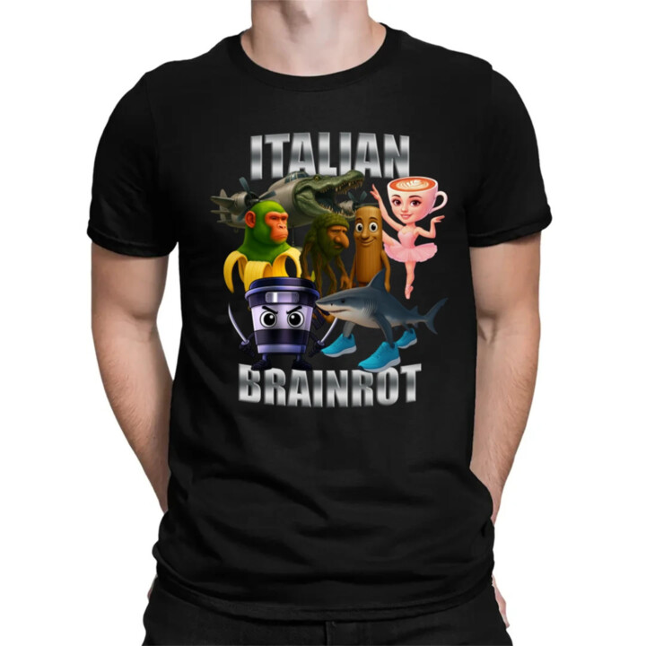 Italian Brainrot v2 - pánské tričko s potiskem