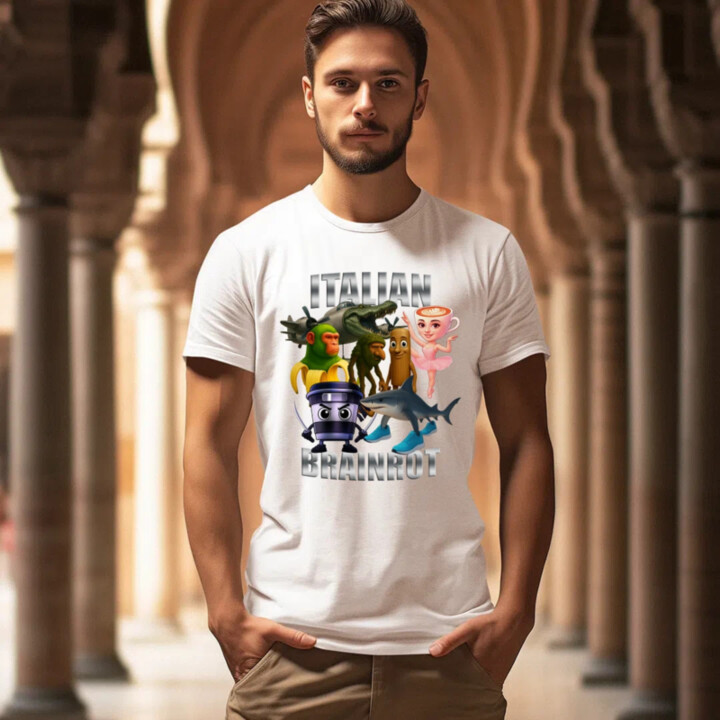Italian Brainrot v2 - pánské tričko s potiskem
