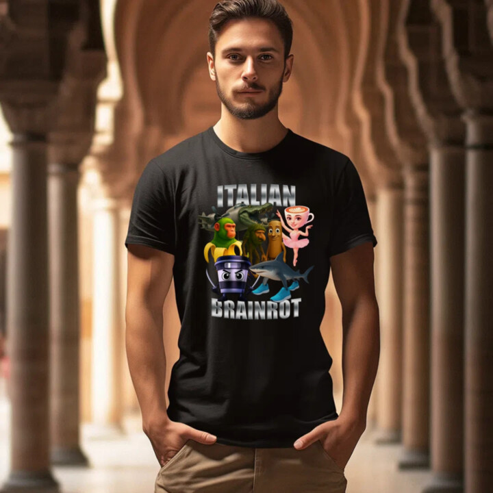 Italian Brainrot v2 - pánské tričko s potiskem