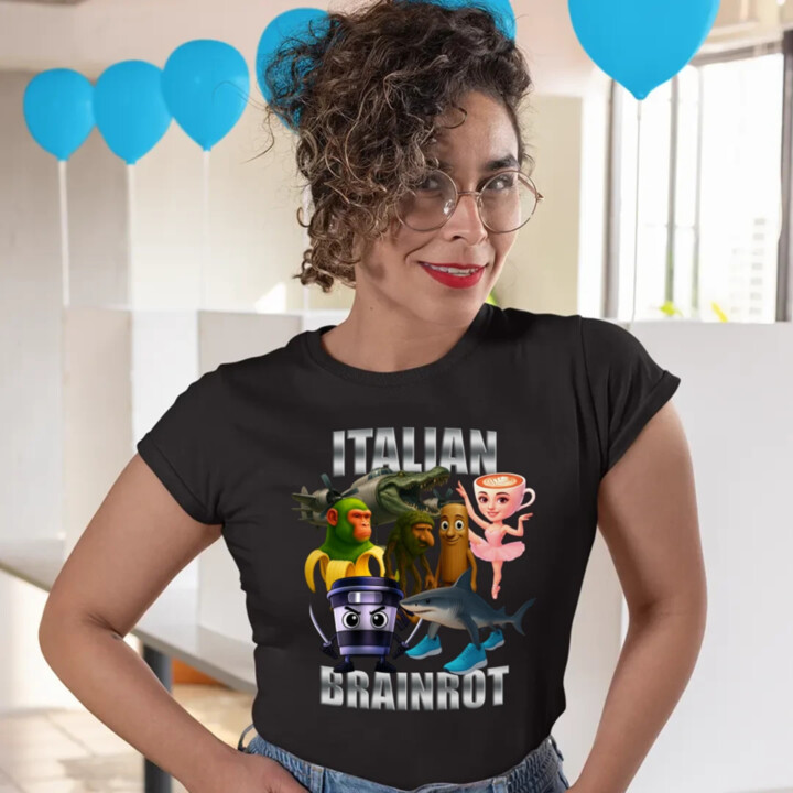 Italian Brainrot v2  - dámské tričko s potiskem