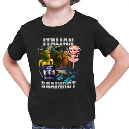 Italian Brainrot v2 - dětské tričko s potiskem