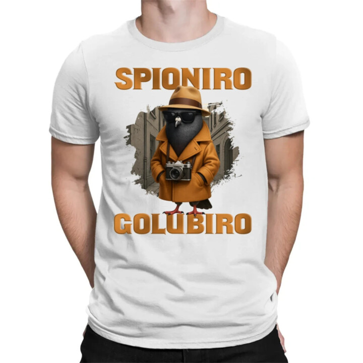 Spioniro Golubiro - Italian Brainrot  - pánské tričko s potiskem