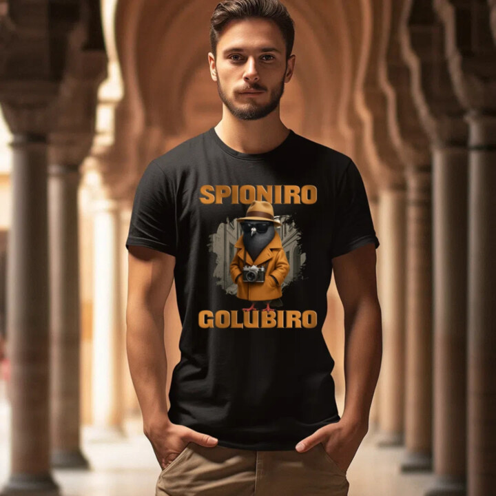 Spioniro Golubiro - Italian Brainrot  - pánské tričko s potiskem