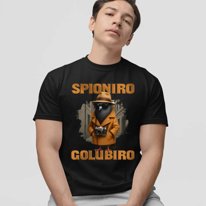 Spioniro Golubiro - Italian Brainrot  - pánské tričko s potiskem