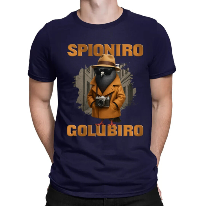 Spioniro Golubiro - Italian Brainrot  - pánské tričko s potiskem
