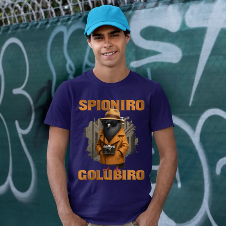 Spioniro Golubiro - Italian Brainrot  - pánské tričko s potiskem
