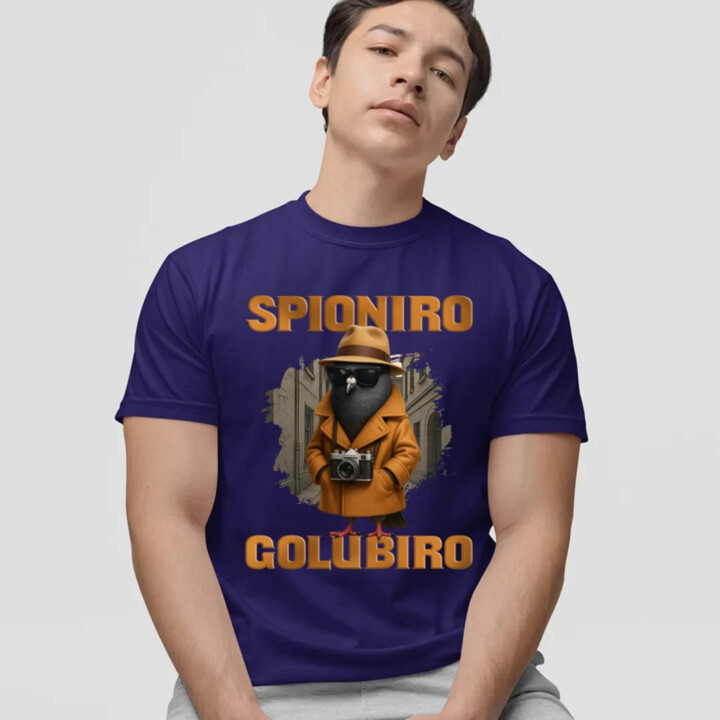 Spioniro Golubiro - Italian Brainrot  - pánské tričko s potiskem