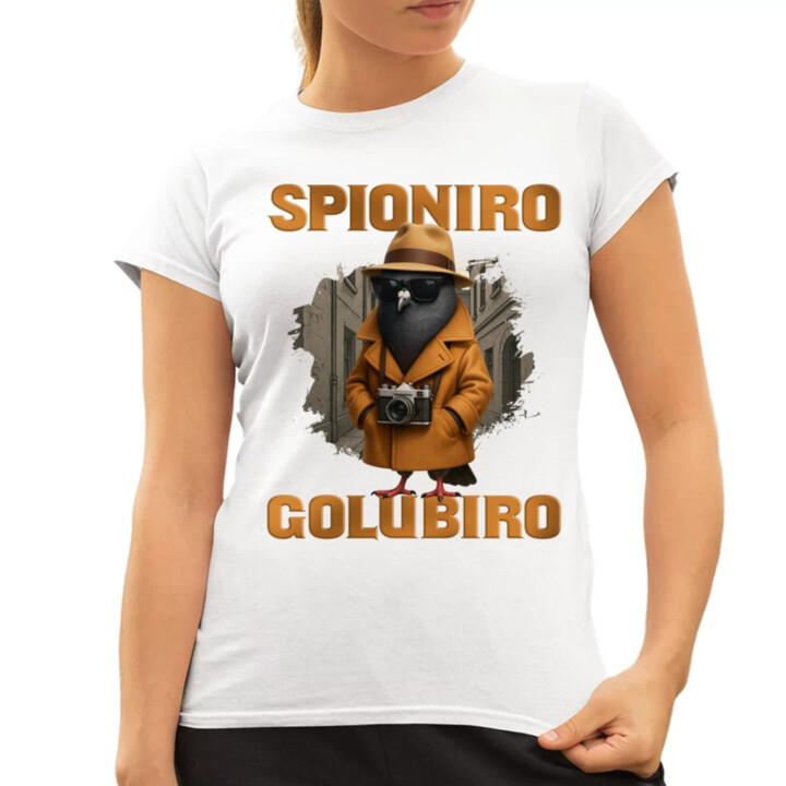Spioniro Golubiro - Italian Brainrot   - dámské tričko s potiskem