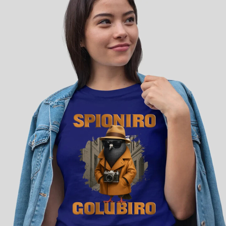 Spioniro Golubiro - Italian Brainrot   - dámské tričko s potiskem