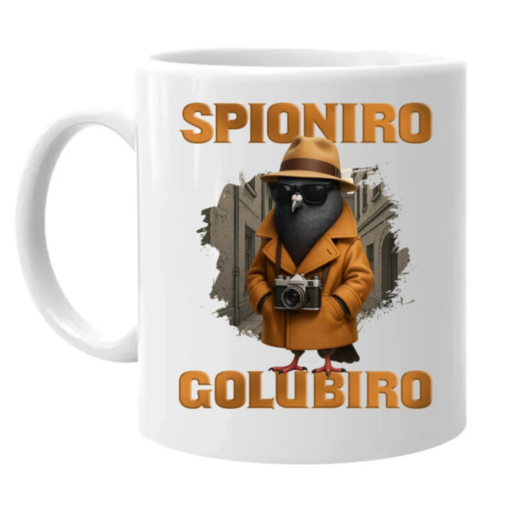 Spioniro Golubiro - Italian Brainrot  - hrnek s potiskem