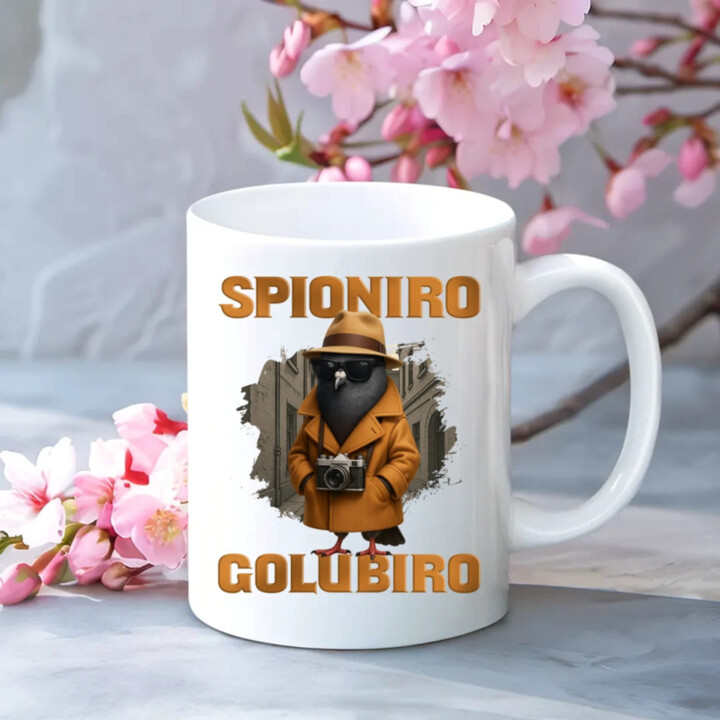 Spioniro Golubiro - Italian Brainrot  - hrnek s potiskem