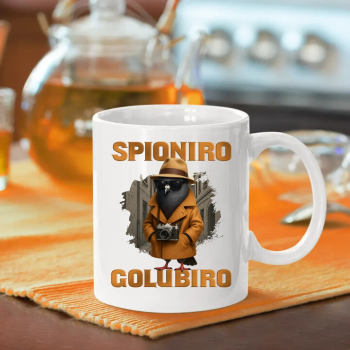 Spioniro Golubiro - Italian Brainrot  - hrnek s potiskem