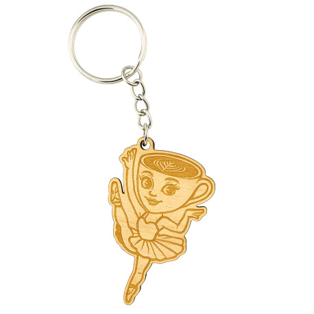 Ballerina Cappuccina - Italian Brainrot - přívěšek nebo klíčenka s gravírováním