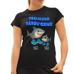 Tralalero Tátův Gang - jedno dítě - Italian brainrot - dámské tričko s potiskem