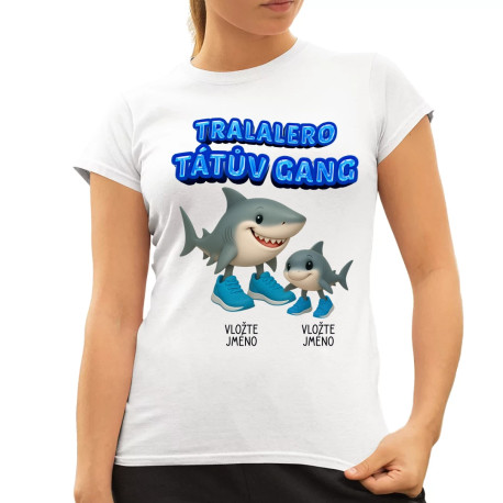 Tralalero Tátův Gang - jedno dítě - Italian brainrot - dámské tričko s potiskem
