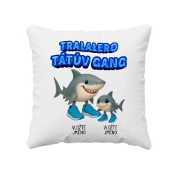 Tralalero Tátův Gang - jedno dítě - Italian brainrot - polštář s potiskem