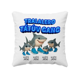 Tralalero tátův gang - tři děti - Italian Brainrot - polštář s potiskem