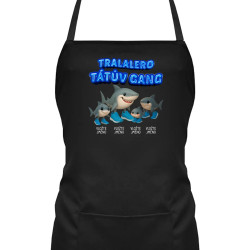 Tralalero tátův gang - tři děti - Italian Brainrot - zástěra s potiskem