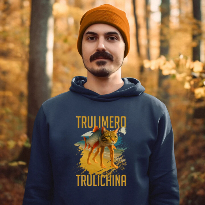 Trulimero trulichina- Italian brainrot - pánská mikina s potiskem