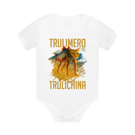 Trulimero trulichina- Italian brainrot - dětské body s potiskem