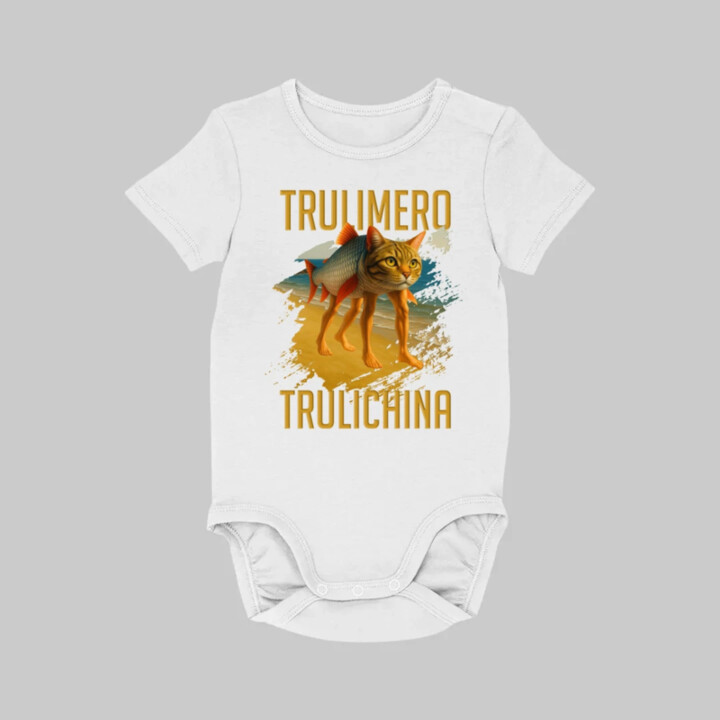 Trulimero trulichina- Italian brainrot - dětské body s potiskem