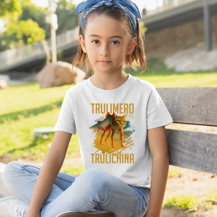 Trulimero trulichina- Italian brainrot - dětské tričko s potiskem
